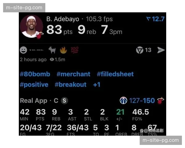 阿德巴约内线得分占比过高 热火进攻多样性不足